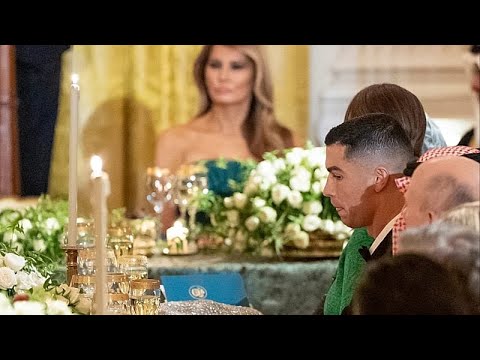 Cristiano Ronaldo attends White House dinner in honour of Saudi crown prince