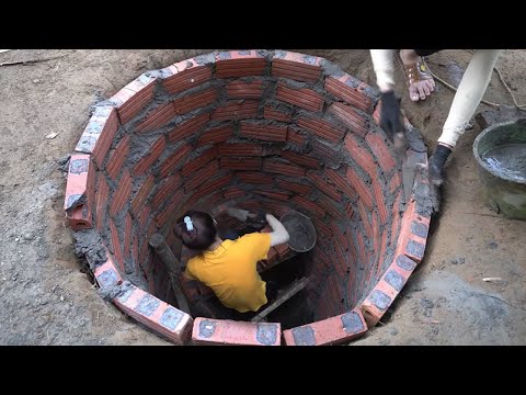Girl Living Off The Grid and Built Deep Hole Water Well - Journey From Start to Finish