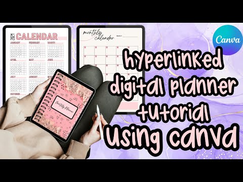 Hyperlinked Digital Planner using CANVA