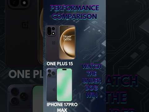 OnePlus 15 vs iPhone 17 Pro Max? 🤯 #PerformanceTest #shorts