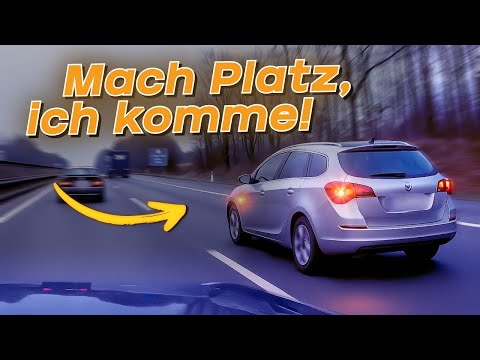Driving blind with high beams, unnecessary accident and overtaking via bike path | #GERMAN #DASHC...