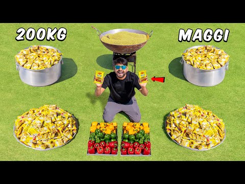 Unlimited Maggi Cooking Challenge – 200Kg🔥