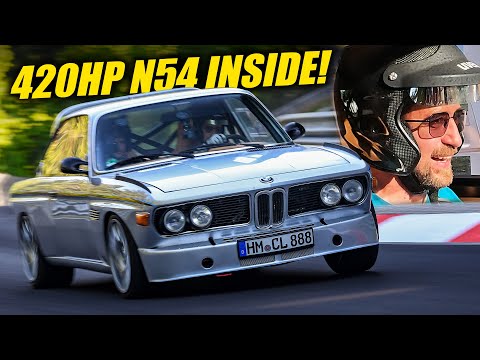 1974 BMW 3.0 CSL Upsetting Modern Sportscars! // Nürburgring