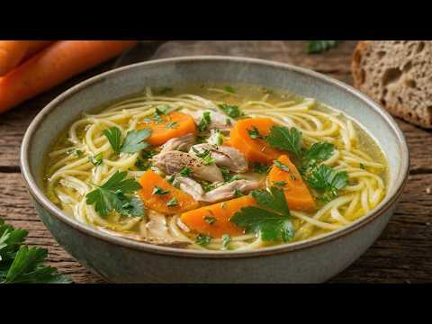 Easy Homemade Chicken Soup with Noodles | Classic and Simple