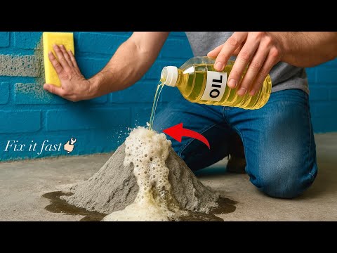 Even the RICH do it! Mix cooking oil with CEMENT – you'll be amazed!