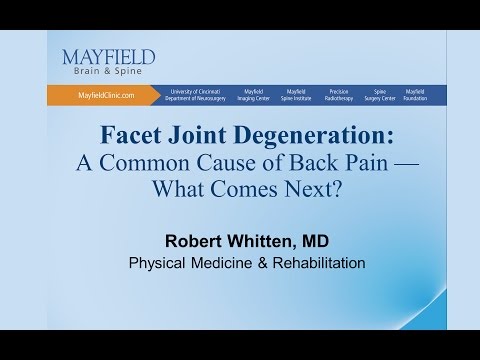 Facet Joint Degeneration/Arthritis: A Common Cause of Back Pain...What Comes Next?