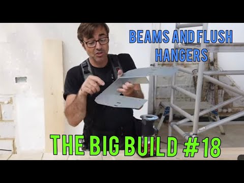 The Big Build 18. How I hang joists and make a triple ply beam using a router to flush joist hangers