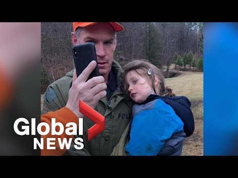 Officer who found toddler lost in Ontario woods calls him a "tough little guy"