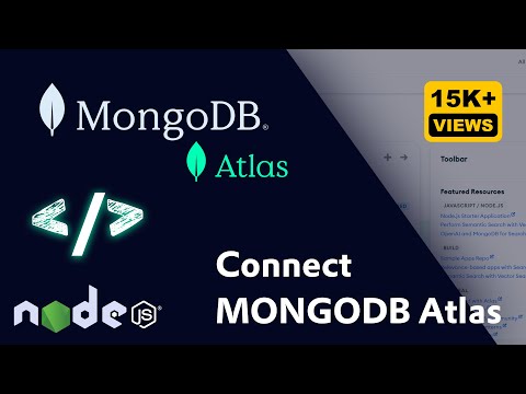 How to Create and Connect MongoDB Atlas Database in Node JS MongoDB - MongoDB Atlas connects Node JS