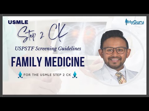 USPSTF Guidelines | Family Medicine Shelf (USMLE Step 2 CK)