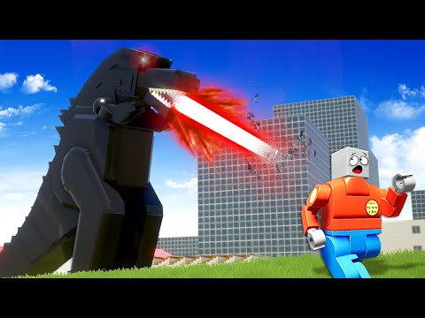 LEGO GODZILLA DESTROYS CITY! (Brick Rigs)