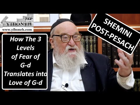 Rav Yitzchak Breitowitz: How The 3 Levels of Fear of G-d Translates into Love of G-d