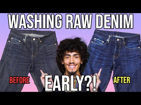 WASHING RAW SELVEDGE DENIM JEANS EARLY?! WHAT HAPPENED?