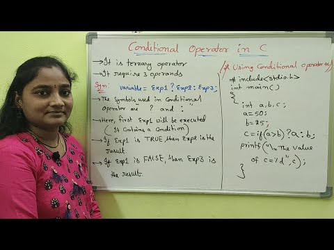 C-Language || Class-37 || Conditional or Ternary Operator in C || Telugu Scit Tutorials