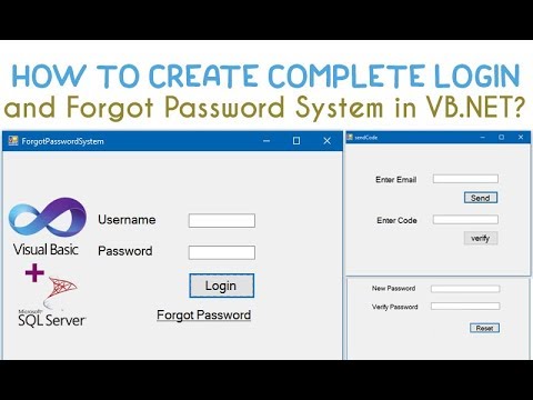 How to Create a Complete Login and Forgot Password System in VB.NET using SQL Server Database?