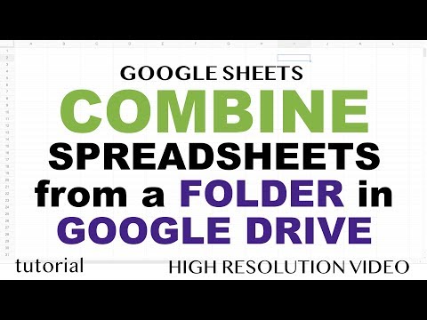 Combine Data from Multiple Google Sheets Documents (Workbooks) in Google Drive into One Workbook