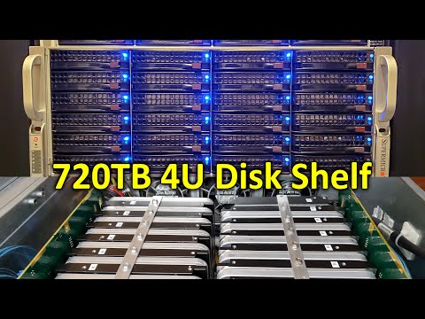 Massive 720TB JBOD Disk Array, 4U Supermicro CSE846 Server Chassis Build