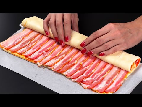 ❗we don't order pizza anymore! The best puff pastry rolls with ham! Delicious and easy!