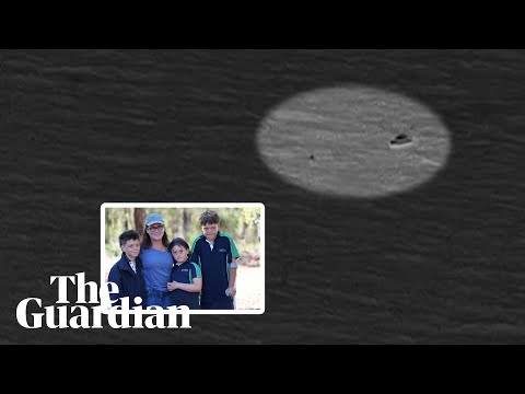 Aerial footage shows moment family rescued after teen’s 4km swim to shore