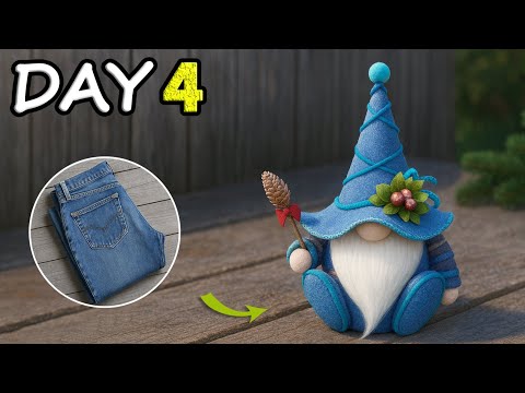 7 DAYS – 7 CHRISTMAS IDEAS!👖Adorable No-Sew Gnome❄️Quick & Easy DIY