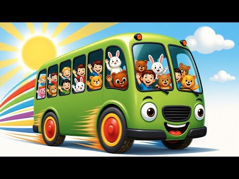 Wheels on the Bus ππ΅ | Cute 3D Nursery Rhymes for Kids | Laila Fun