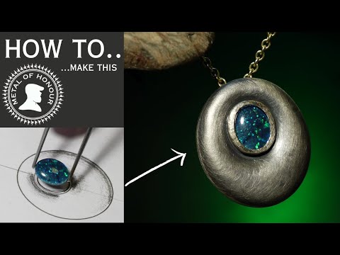 how to make a bezel setting pendant easily.
