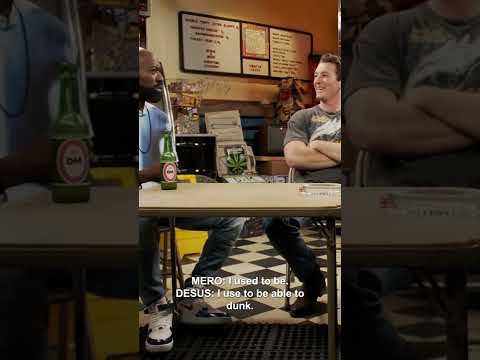 A moment of silence for those over 6 feet that can’t dunk. #shorts #DesusAndMero #MilesTeller