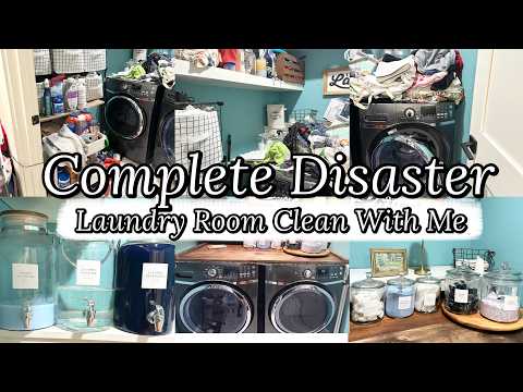 NEW!|EXTREME CLEAN WITH ME|LAUNDRY ROOM CLEAN AND RESTOCK@MrsJessi#cleaning #singlemom 