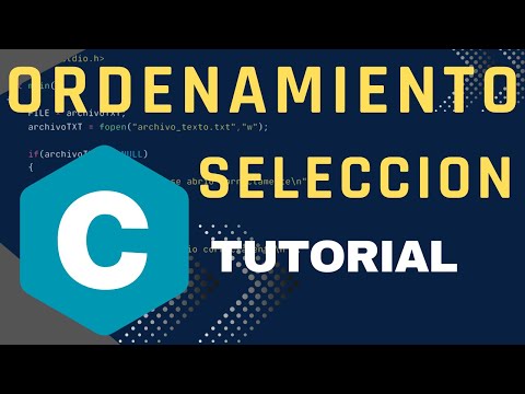 Programación en C: Como ordenar un vector | Algoritmo selección