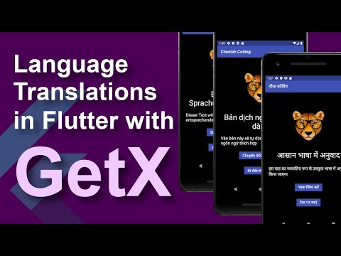 GetX - Flutter Internationalization (Switch languages) - Part 4