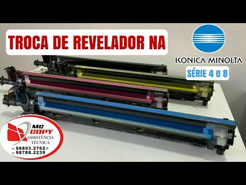 How to change the developer in the konica minolta bhc224 bhc258 (developing unit)