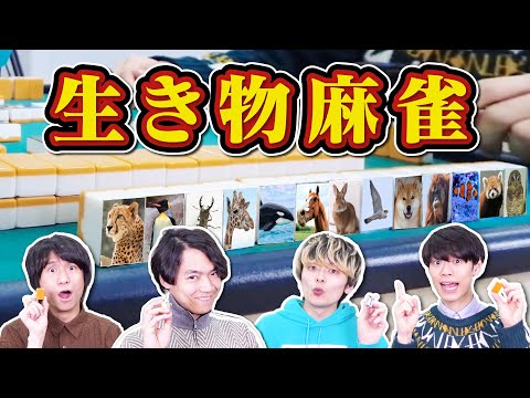 【生き物麻雀】芸術点が高い人が勝ち！共通点を見つけるゲーム！