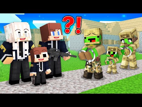 Why Did FBI JJ Family Arrest MILITARY Mikey Family in Minecraft? (Maizen)