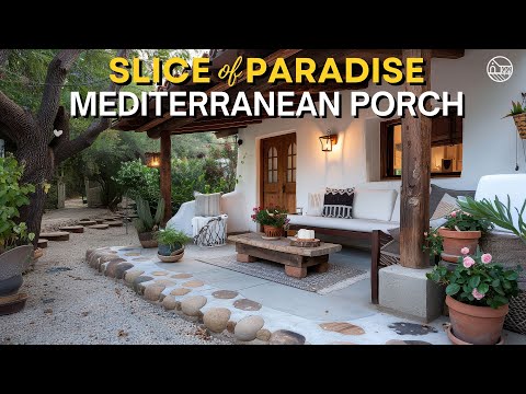 Maximizing Outdoor Living Space: A Mediterranean Porch and Home Garden Inspiration