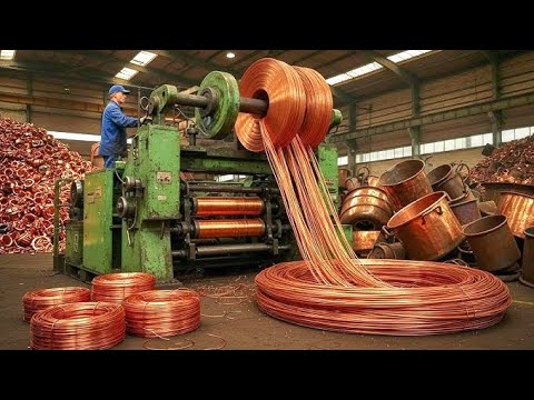 Incredible Recycling Process of Old AC Compressors Into New Shiny Copper Wires | Recycling Copper 