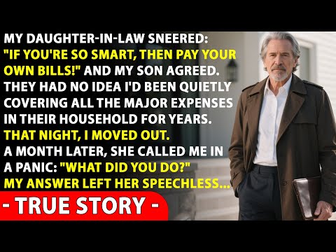 My Daughter in Law Sneered “If You’re So Smart, Pay Your Own Bills!”—So I Taught Them a Harsh Lesson