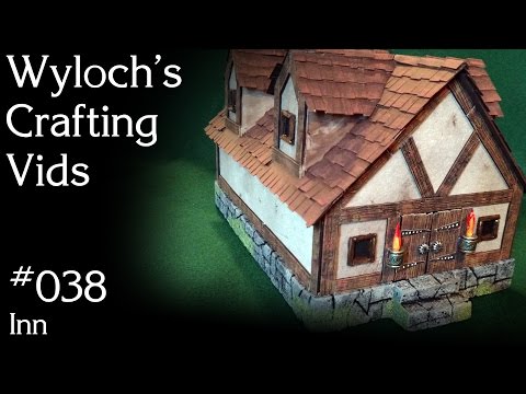 DIY Miniature Tavern / Inn for Dungeons & Dragons Terrain