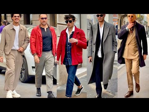 March 2025 🇮🇹Italian Men Street Style & Men’s Shopping in Milan 🇮🇹Spring Men’s clothing & footwear