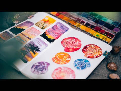 5 easy Watercolor Sketchbook Ideas for Beginners!