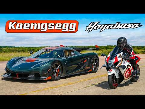 Koenigsegg Jesko v Hayabusa Modif: DRAG RACE
