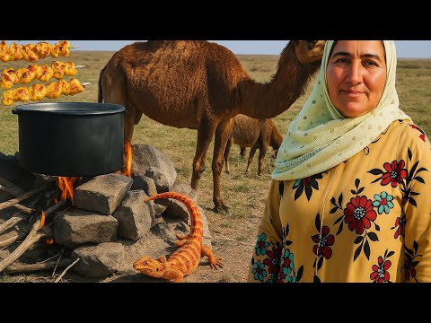 Cooking Chicken and Rice on Fire — Nomadic Lifestyle in Iran