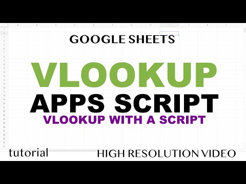How to VLOOKUP in Google Sheets with Apps Script?