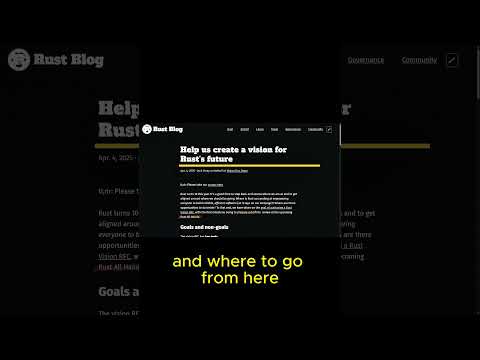 Rust Asks Devs for Help.. #linux #programming