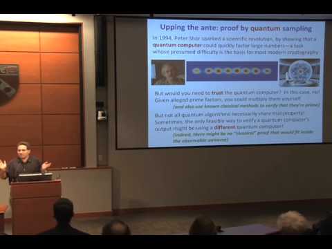 Scott Aaronson "On the Nature of Proof"