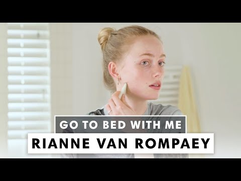 Model Rianne Van Rompaey's Nighttime Skincare Routine | Go To Bed With Me | Harper's BAZAAR