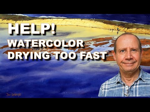 If your watercolor painting is drying too fast.The correct use of a spray bottle will be a big help.