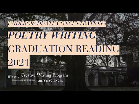 Poetry Writing Concentration, Graduation Reading 2021