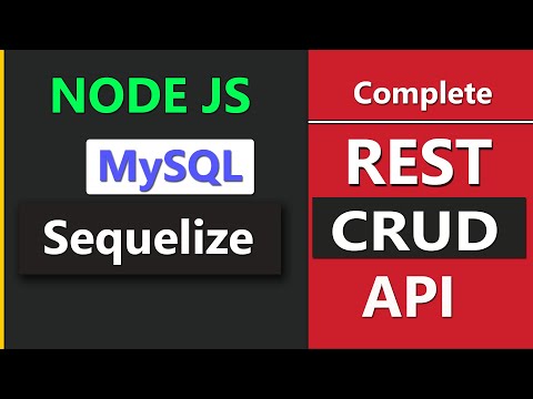 Create Complete Rest API Using Nodejs Express MySQL Sequelize  In One Video 🔥🔥🔥.