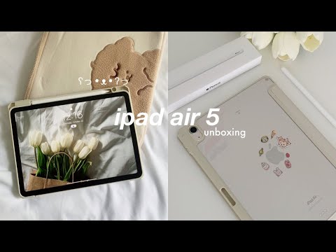 (starlight) ipad air 5 unboxing | setup + accessories