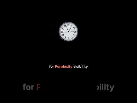 This is THE MOST important for ranking in Perplexity!